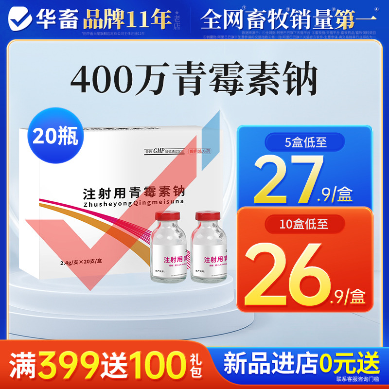 华畜兽药400万单位注射用青霉素