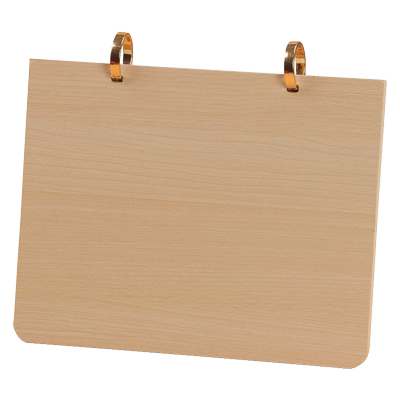 锦兔双环木架台历架带盒子