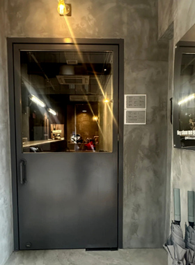 网红铁艺家具复古工业风铁艺玻璃门厨房门商铺门室内门餐厅门定制