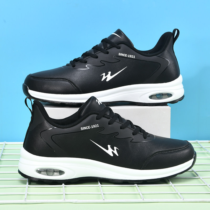 双星男鞋新款春季男士休闲皮鞋真皮运动内增高透气百搭潮鞋