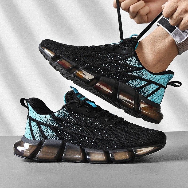 双星椰子男鞋夏季透气2024年新款运动休闲爆款潮鞋黑色飞织鞋子男