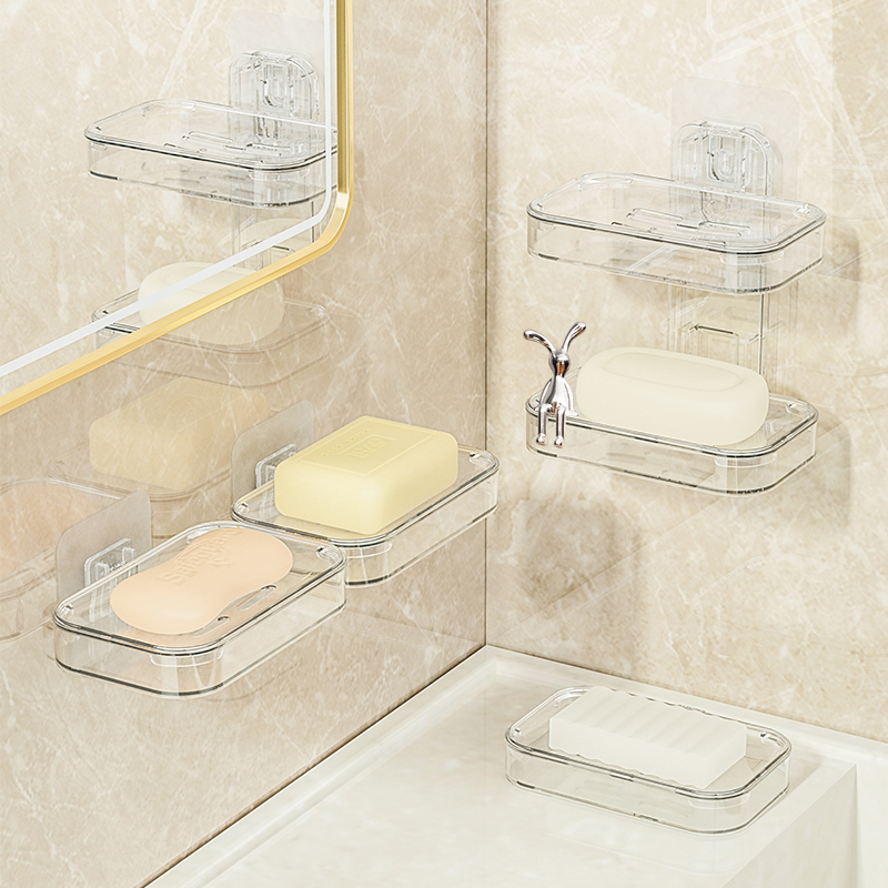 肥皂盒壁挂式免打孔沥水家用