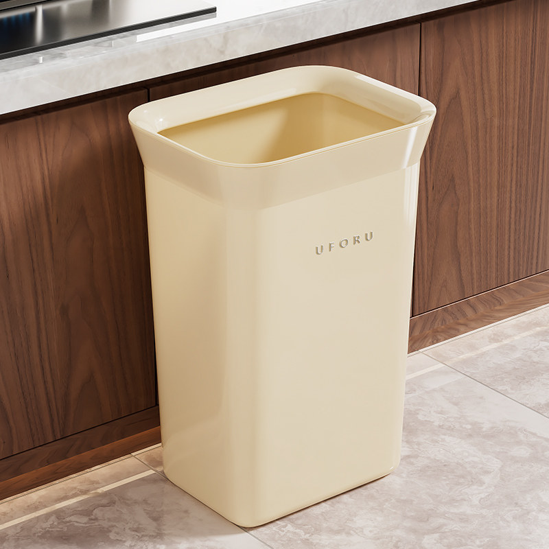厨房垃圾桶家用2025新款带盖子客厅厨余 余专用免弯腰加高款大号