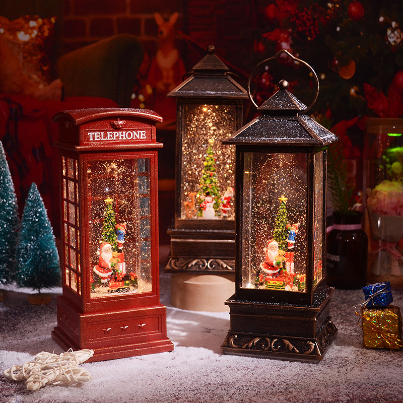 运韵水晶音乐盒圣诞包装代写贺卡