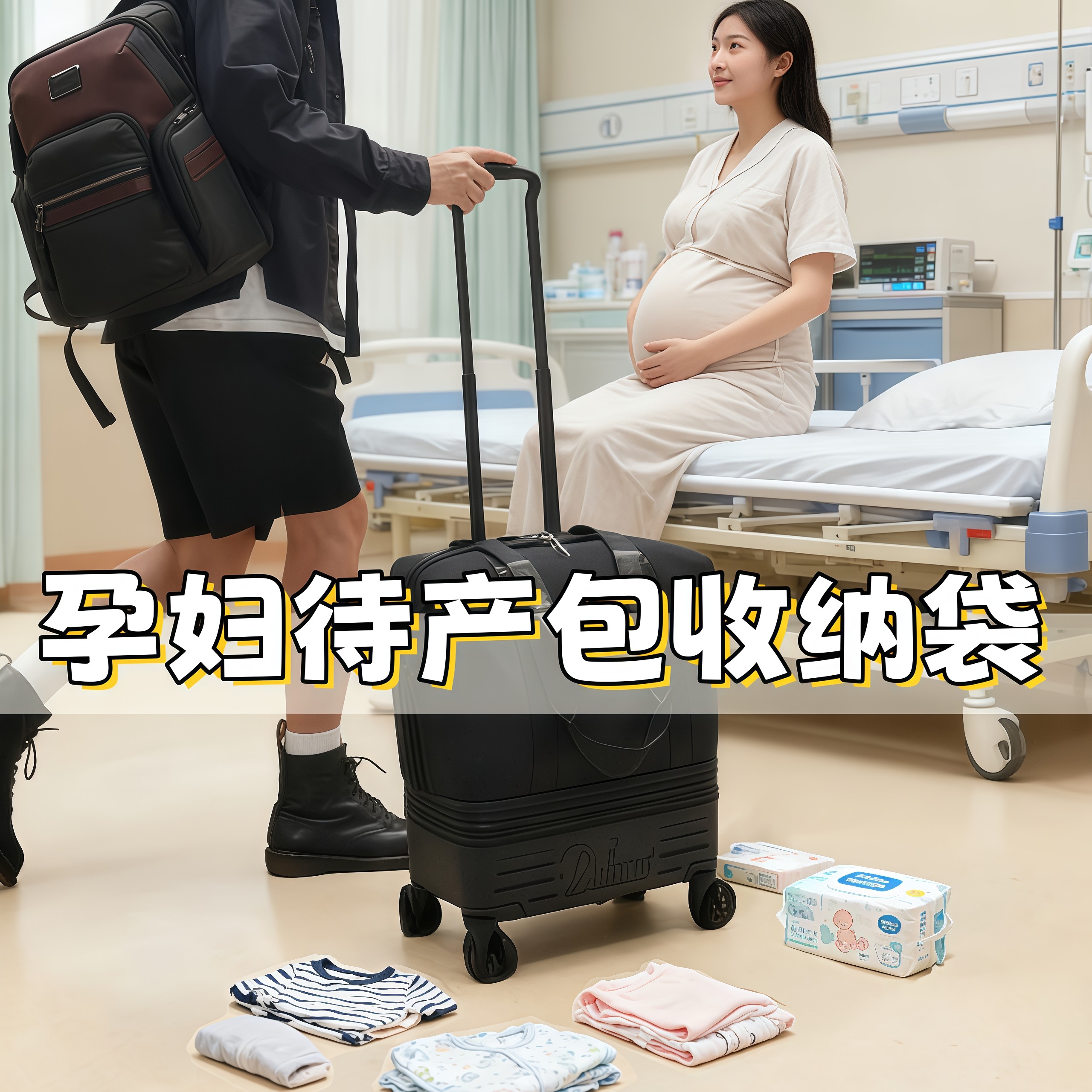 孕妇待产包收纳袋防水孕妇便携包包产房待产入院产妇专用拉杆箱包,收纳整理,衣物收纳袋,淘宝优惠券,粉丝福利购,淘宝优惠卷