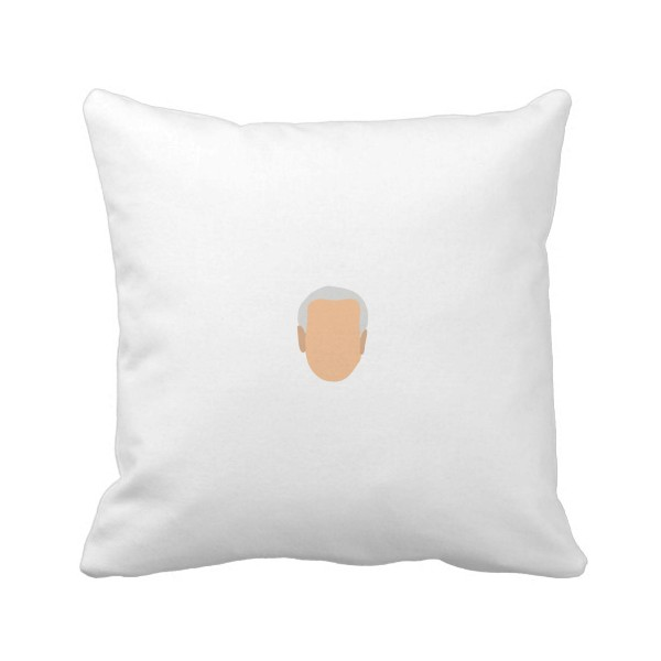 美国总统形象约瑟夫头像简单 方形抱枕睡眠靠枕沙发靠垫双面含芯