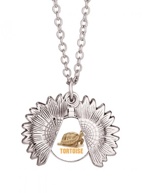 东南亚陆龟 向日葵项链吊坠时尚饰品