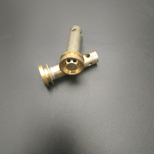 猛火炉灶专用铜头铁杆三节分火器纯铜喷嘴出火口液化气天然气沼气