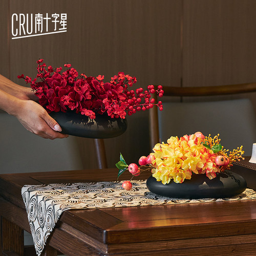 南十字星 轻奢高端仿真花摆件会议室酒店圆桌婚房布置假花摆设