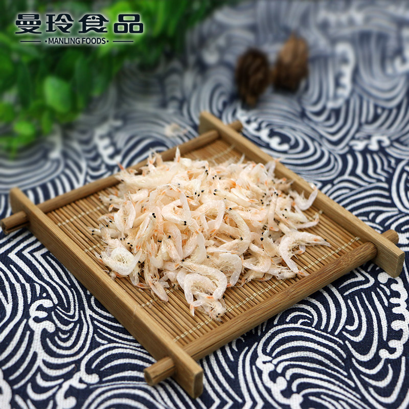 曼玲食品淡虾皮250g福建特产少盐淡晒干虾皮水产干货