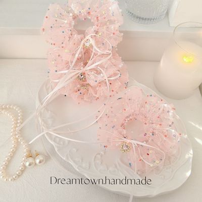 Dreamtown/朝露未晞 原创独立手作发圈仙女风公主春夏氛围感发饰