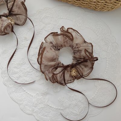 Dreamtown｜山中书事原创轻国风欧根纱手作发圈发绳发饰