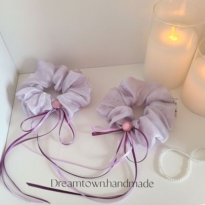 Dreamtown/风有信 轻国风独立设计工作室手作发圈 春夏发绳发饰