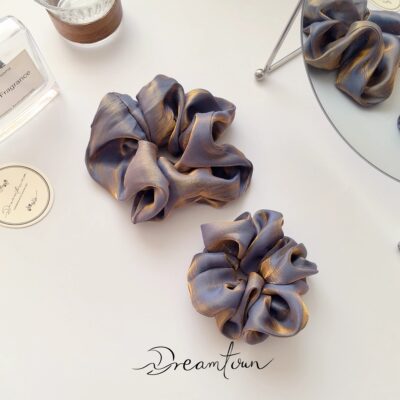 Dreamtown光影流转真丝亚麻发圈