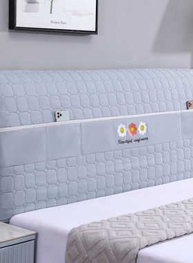 2025新款全包床头罩床头套软包实木床靠背防尘保护套罩耐脏加厚