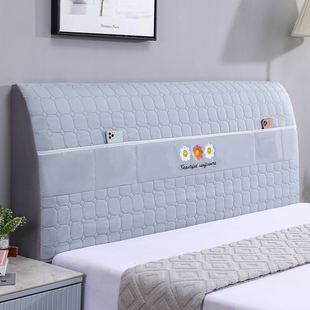 2025新款 全包床头罩床头套软包实木床靠背防尘保护套罩耐脏加厚