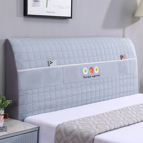 2025新款全包床头罩床头套软包实木床靠背防尘保护套罩耐脏加厚