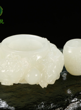 和田玉生肖龙扳指男款