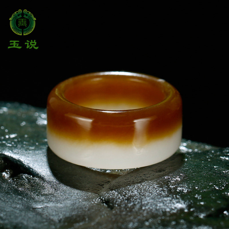 玉说和田玉戒指男女款糖青白玉指环素面圆满富贵玉石手饰附证书,珠宝/钻石/翡翠,手饰,淘宝优惠券,粉丝福利购,淘宝优惠卷