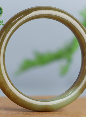 玉说和田玉糖青白玉手镯女款纯糖玉镯玉石手饰附证书内径60-61mm