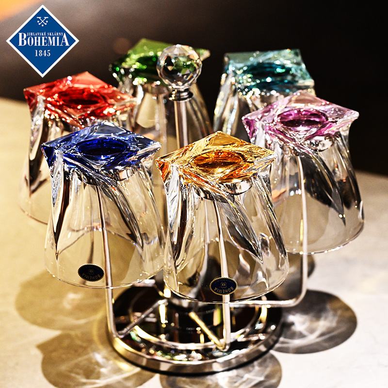 捷克进口水晶玻璃威士忌酒杯套装