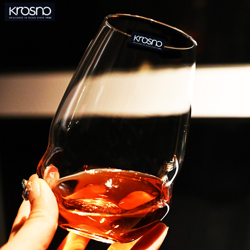 KROSNO进口水晶啤酒玻璃洋酒杯子