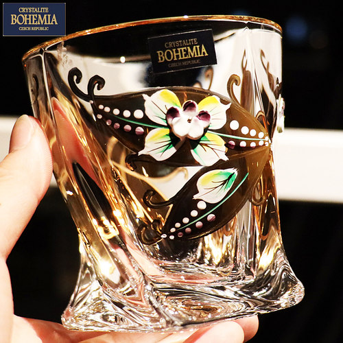 捷克BOHEMIA威士忌杯进口水晶