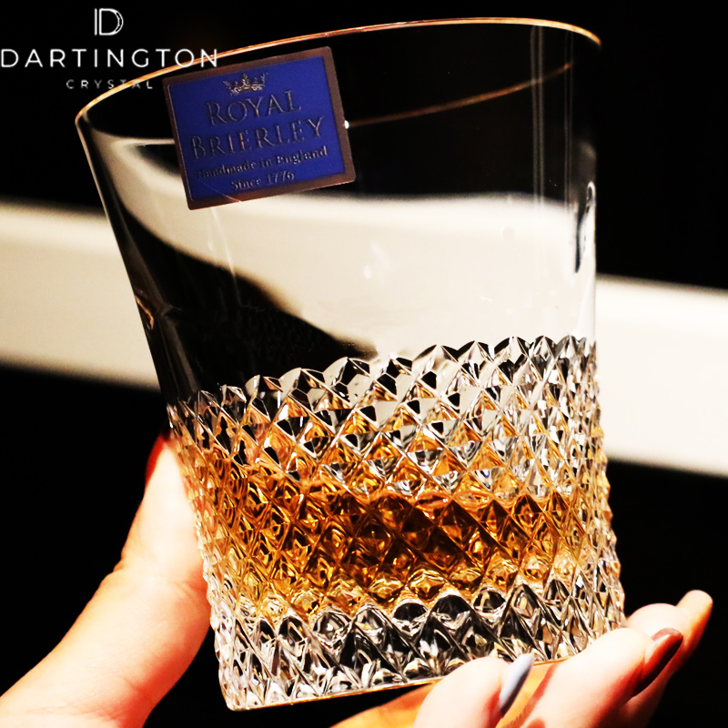 英国皇家DARTINGTON进口水晶玻璃高档xo威士忌洋酒杯子酒樽瓶套装