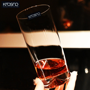 古典威士忌杯直身杯嗨棒杯水杯家用茶杯 KROSNO进口晶质玻璃简约款