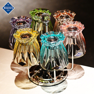 捷克BOHEMIA进口水晶玻璃创意彩色水杯威士忌洋酒啤酒杯果汁杯子