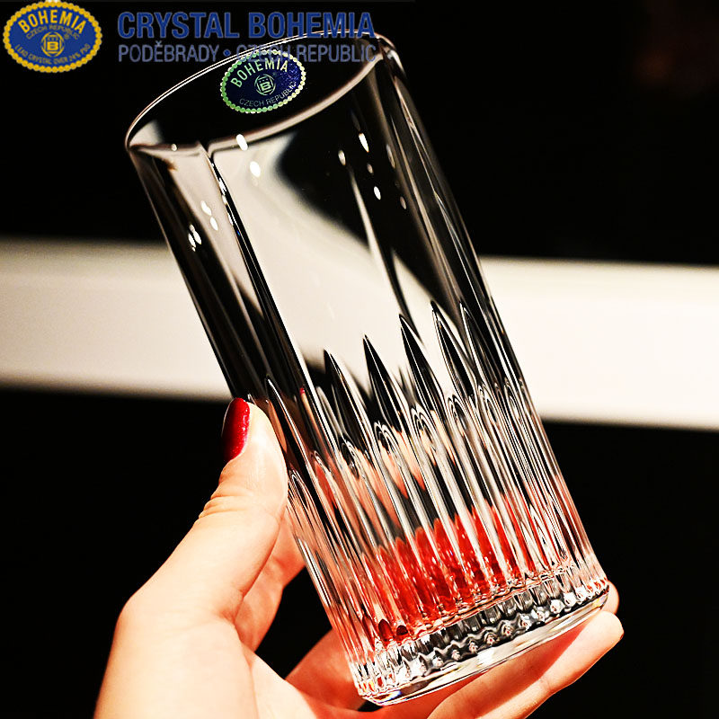捷克进口BOHEMIA水晶玻璃威士忌洋酒杯啤酒果汁饮料杯水杯子套装