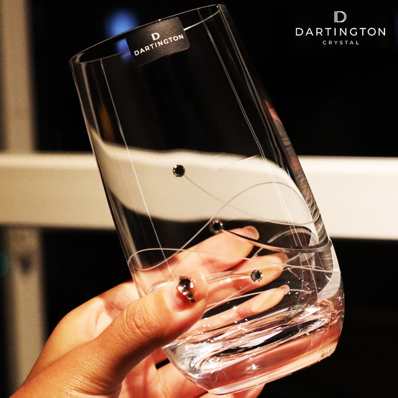 英国进口DARTINGTON水晶玻璃高档轻奢威士忌洋酒杯饮料果汁水杯子