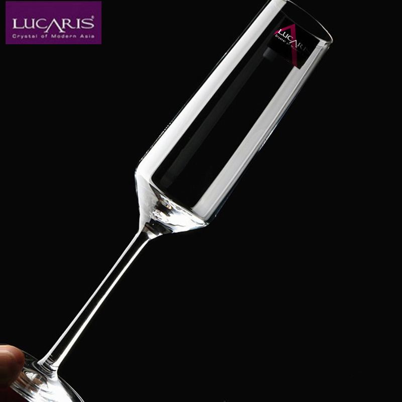 lucaris原装进口水晶玻璃迪型香槟杯高脚红酒杯甜酒起气泡酒杯子
