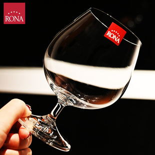 捷克RONA进口水晶玻璃白兰地杯威士忌酒杯洋酒杯红酒杯子X0杯套装