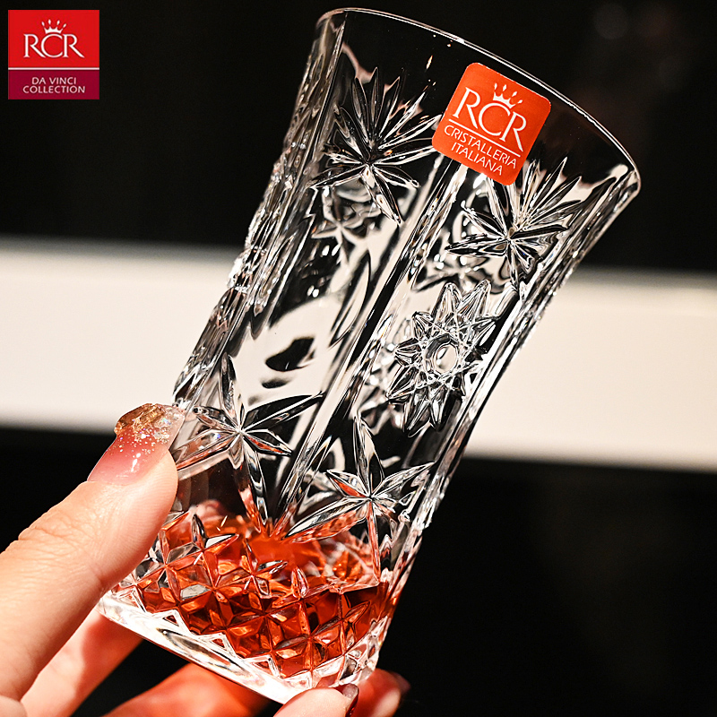 原装进口水晶玻璃啤酒果汁水杯