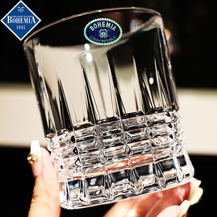 捷克进口水晶玻璃xo威士忌洋酒杯调鸡尾酒杯花茶杯果汁饮料水杯子