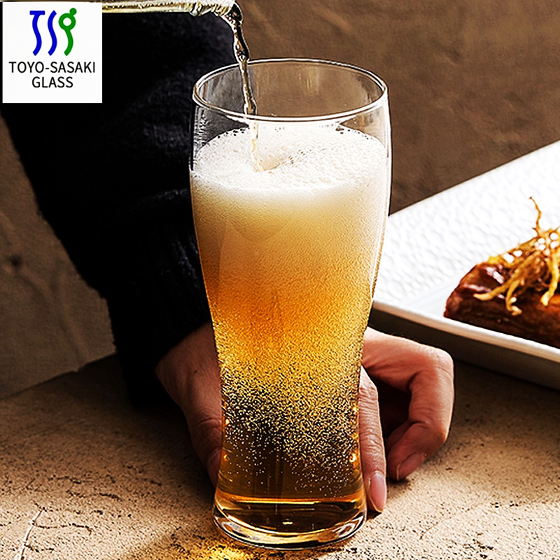 日本进口创意大容量玻璃啤酒杯