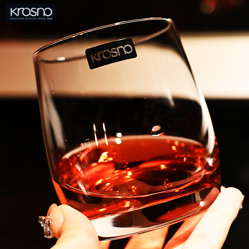Krosno波兰进口玻璃杯威士忌洋酒杯果汁饮料杯啤酒杯开水杯子套装