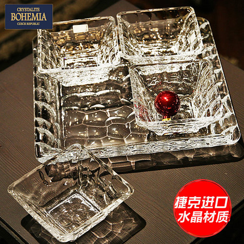 捷克水晶玻璃水果盘BOHEMIA