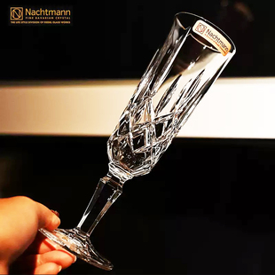 德国Nachtmann进口水晶玻璃轻奢高脚气泡酒杯香槟杯红酒甜酒杯子