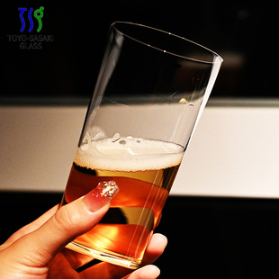 日本进口东洋佐佐木超薄水晶玻璃水杯饮料杯啤酒杯果汁饮料对杯子