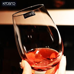 Krosno进口水晶玻璃无脚O型室外葡萄酒杯水杯鸡尾酒杯家用红酒杯