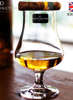 英国DARTINGTON水晶玻璃轻奢威士忌洋酒杯品鉴闻香郁金香试酒杯子