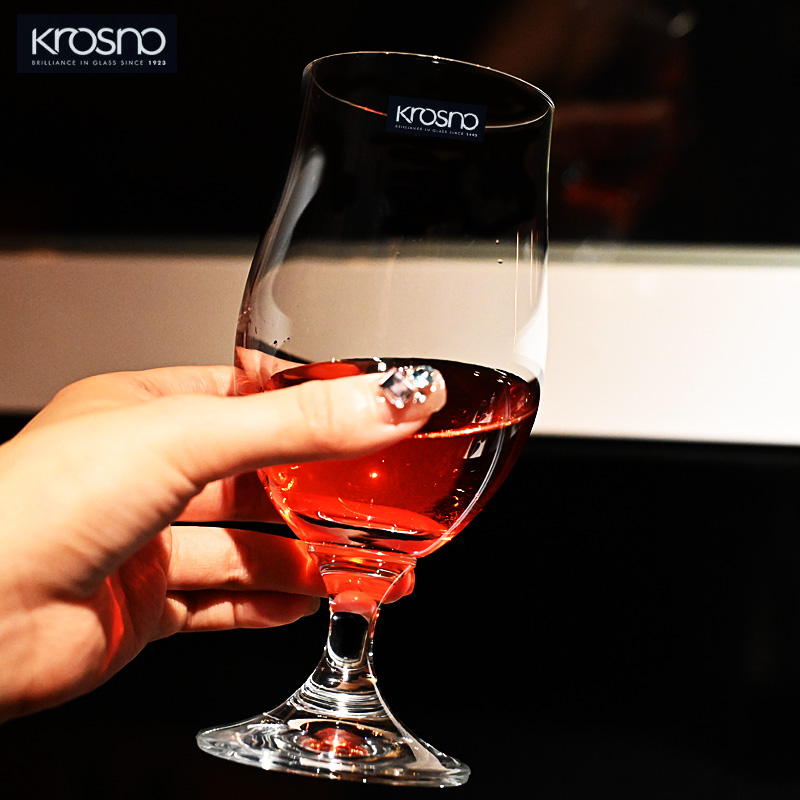 KROSNO水晶玻璃高脚精酿啤酒杯子