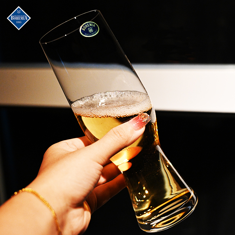 捷克BOHEMIA水晶玻璃啤酒扎啤杯