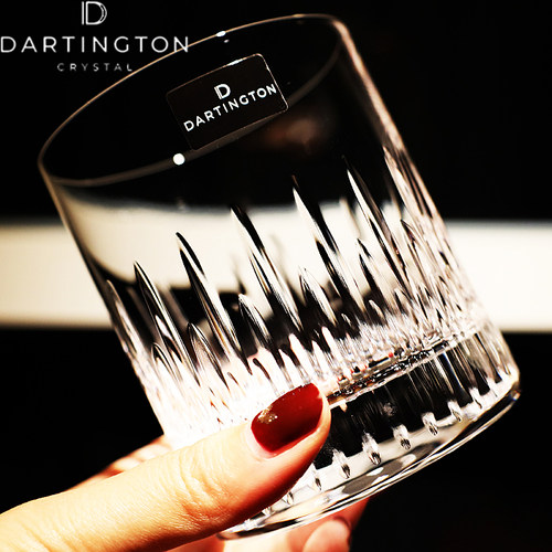 英国进口dartington高档奢华非铅透明水晶玻璃水杯家用大容量酒杯