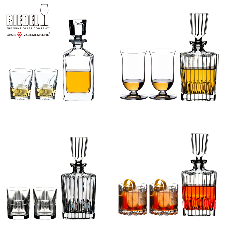 RIEDEL进口水晶玻璃威士忌杯洋酒杯烈酒杯果汁水杯子套装节日送礼
