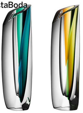 KOSTA BODA瑞典进口轻奢高级感水晶玻璃手绘水养花瓶北欧客厅摆件