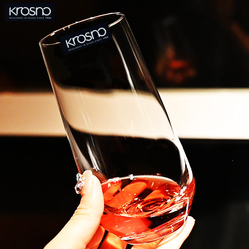 Krosno进口无铅水晶玻璃简约菱形柠檬水杯鸡尾酒长饮海波莫吉托杯,餐饮具,洋酒/威士忌杯,淘宝优惠券,粉丝福利购,淘宝优惠卷