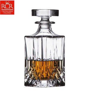 意大利RCR进口水晶玻璃威士忌酒樽红酒醒酒器分酒器洋酒瓶酒具